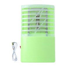 新錸家居 三用LED電擊式捕蚊燈標配組 附USB電源線 USB充電/電池 綠色, 2016-1