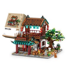 LoZ 微型積木清明上河圖 LOZ1058 6歲以上適用 2051片, 腳店歡門, 1盒