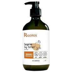 RIGOROS 蕾格萊詩 植萃低敏洗毛精 犬用 清新除臭配方 柑橘+常春藤, 500ml, 1瓶
