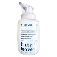 ATTITUDE 艾特優 嬰幼兒2合1泡沫洗髮沐浴露, 295ml, 1瓶