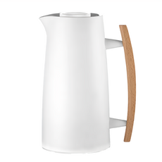 guzzini 真空木柄壺 PP和中空玻璃材質, 白色, 1L, 1個