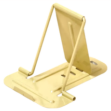 HIGHTIDE 金屬折疊手機架, 桌面廚房小工具, 5級可調角度, JF068-BE, 卡其色, 1個