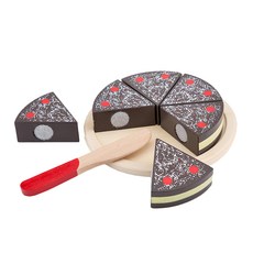 woet New Classic Toys 蛋糕切切樂, 巧克力, 1組