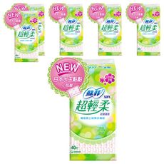 SOFY 蘇菲 超輕柔超薄護墊 天然無香, 14cm, 40片, 6包