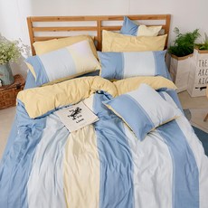 戀家小舖 40支精梳棉 沁藍海洋 雙人兩用被套 台灣製, 1件