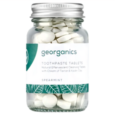 georganics Vegan 礦物牙膏錠 留蘭香薄荷120顆, 137g, 1罐