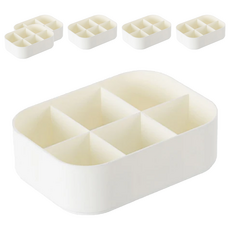 KEYWAY 聯府 你可26號分格收納盒 150 x 110 x 45mm, 白色, 6個