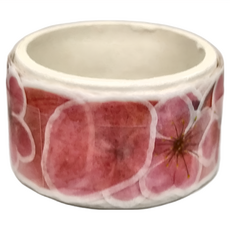 德德小品集 花系列紙膠帶 150枚 裝飾用, 粉橘, 1個