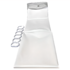 PEVA 防水浴簾 加厚, 180 x 180cm, 素色, 1組