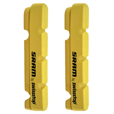 SRAM 剎車皮 碳纖維框專用 黃色 2個, 1組