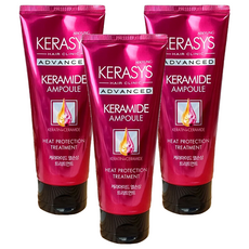 KERASYS 專業安瓶熱損護髮素, 角蛋白神經醯胺, 修護受損髮絲, 200ml, 3條