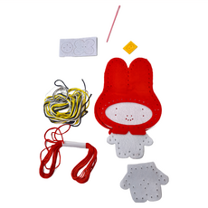 MY MELODY 美樂蒂 DIY 鎖圈 020649 8 x 14cm 適用6歲以上, 美樂蒂(紅帽), 1個