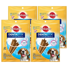 Pedigree 寶路 DentaStix 潔牙骨 14支裝, 原味, 344g, 4包