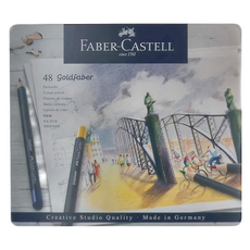 FABER-CASTELL 輝柏 GOLDFABER油性色鉛, 48色, 1盒
