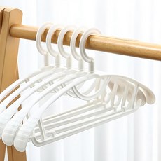 FRANOND 防滑防撐塑膠西裝衣架, 白色, 20個