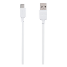 MOMAX Zero Type-C 連接線 Type-C to USB A 3A大電流 柔軟好用 快速充電, 0.3m, 白色, 1條