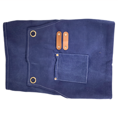 卡特屋 日系成人工作圍裙，多種顏色版型可選，耐磨防油防水塗層, 牛仔藍, 1件