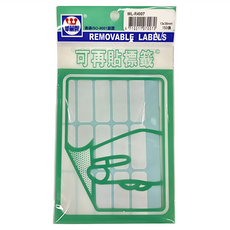 華麗牌 可再貼標籤 WL-R4007 3.8 x 1.3cm, 白色, 3000張, 1盒