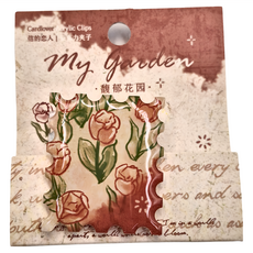 CARD LOVER 信的戀人 壓克力夾子 馥郁花園, 3個, 1組