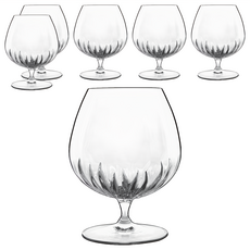 Luigi Bormioli 無鉛水晶雕刻白蘭地杯 465ml 意大利製, 6個