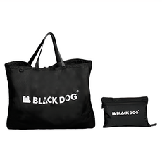 BLACK DOG 黑狗 多功能購物袋 尼龍材質, 小(50 x 40 x 8cm), 黑 + 白