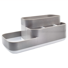 百貨King 全家多用架 24.5 x 11.7 x 10cm 232g, 灰色 + 白色, 1個