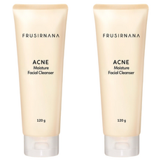 FRUSIRNANA 美膚娜娜 ACNE 控油保濕潔顏乳 蓮霧精萃 抑敏保濕 IPMP繖花醇抗菌 燕麥胺基酸 柔敏保濕 pH5.5微米泡泡深層清潔, 120g, 2瓶