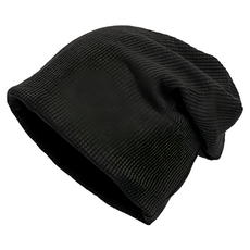 秋冬時尚包頭帽，柔軟親膚，透氣保暖，彈性十足, 黑色, 54~60cm, 1個