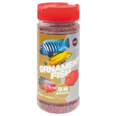 UP AQUA 雅柏頂級觀賞魚飼料 大粒 E-239-L, 250g, 觀賞魚專用，營養豐富，促進成長, 1罐