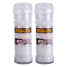 Macro 天然義大利海鹽研磨罐 不含防腐劑, 100g, 2罐