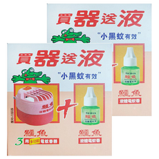 鱷魚 液體電蚊香 附電蚊香器, 2瓶, 46ml