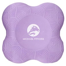 MICHAEL FITNESS 麥克健身 瑜珈跪墊 熱塑性彈性體 柔軟舒適 保護膝蓋手肘關節, 195 x 195 x 4, 紫色, 2個