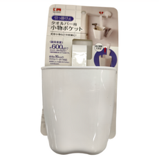 KM 掛勾式浴室廚房懸瀝水置物架 耐重600g, 白色, 1個