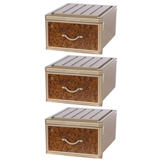 KEYWAY 聯府 核桃木抽屜整理箱, 1層, 核桃木