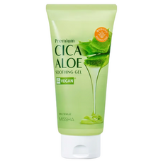 MISSHA 積雪草蘆薈舒緩凝膠 Premium CICA ALOE SOOTHING GEL 純素, 300ml, 2條
