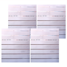 半島良品 抗UV防曬靜電貼窗貼 4張, 百葉磨砂