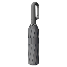 50骨正向環扣自動傘, 高密度碰擊布, 合金傘骨, 防曬, 防風, 曜石黑