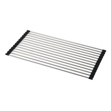 PEARL LIFE 珍珠金屬 At Aqua系列 不鏽鋼折疊管架, 銀色 + 黑色, 1個