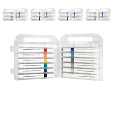 DAIHO 耐水性丙烯彩色筆 12色 防水速乾 多材質適用 繪畫著色美術用品, 5盒