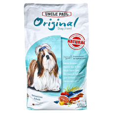 UNCLE PAUL 保羅叔叔 田園生機低敏成犬飼料 室內/長毛犬用, 魚膠原蛋白 + 鮮雞蛋, 10kg, 1袋