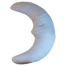 C.D.BABY 佳登 孕婦枕 月亮枕 雙布套 多功能哺乳枕 孕婦護腰枕 托腹枕 58 x 56 x 20cm 小圓藍, 1個