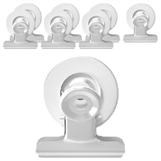 小麥購物 冰箱磁鐵夾 G245 14g, 8個, 白色