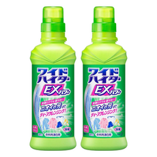 Kao 花王 Wide Haiter 彩色衣物漂白水 環保補充包方便存放, 600ml, 2瓶