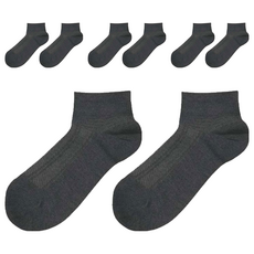 儂儂 石墨烯消臭襪 短襪 遠紅外線 除臭 台灣製造, 灰色, 24~28cm, 4雙