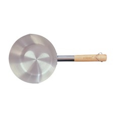 GOZENBO 御膳坊 加長型ST雪平鍋 18cm 1個, 木質手柄 + 銀色