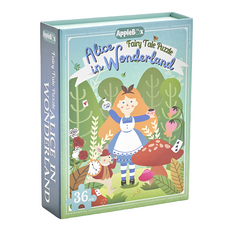 AppleBox 童話故事拼圖 愛麗絲夢遊仙境 益智玩具, 36片, 1盒