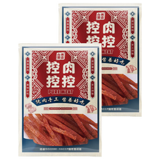 控肉控控 寵物肉乾 新鮮肉品、低卡低脂低膽固醇, 蜜汁雞腿肉條, 80g, 2包