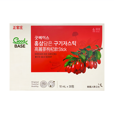 正官庄 高麗蔘枸杞飲Stick，10毫升x30包，六年根高麗蔘萃取物, 300ml, 1盒