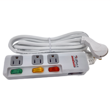 iPlus 保護傘 4切3座3P安全延長線組, 2.7m, PU-3435, 1個