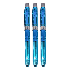 O.B. 歐布德 多功能三用筆，0.5mm自動鉛筆/0.7mm纖維簽字筆，日本製, 淡藍色, 3支